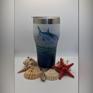 Fish Design Tumbler with Lid